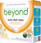 Beyond Auto Dishwasher Tablets [32 tablets] - Fragrance & Dye Free - Certified Biobased. Powerful. Plant-Based Ingredients