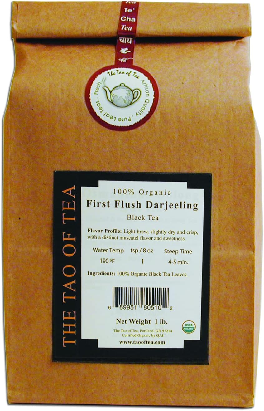 The Tao of Tea, First Flush Darjeeling, 100% Organic Black Tea, 1 Pound