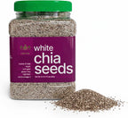 Golden Crown White Chia Seeds - Gluten Free, Non GMO, Kosher & Vegan Chia Seeds- Mild Flavor Suitable for Chia Puddings, Smoothies, Baking, Oatmeal, Yogurt, Sauces & Everyday Cooking, 24 Oz (1.5 Lb)