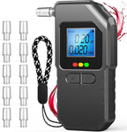 Breathalyzer, Professional-Grade Accuracy Portable Breath Alcohol Tester Breathalyzer for Alcohol -Voice Prompt&LCD Digital Display, Personal Breathalyzer Tester for Home Party&Driver -10 Mouthpieces