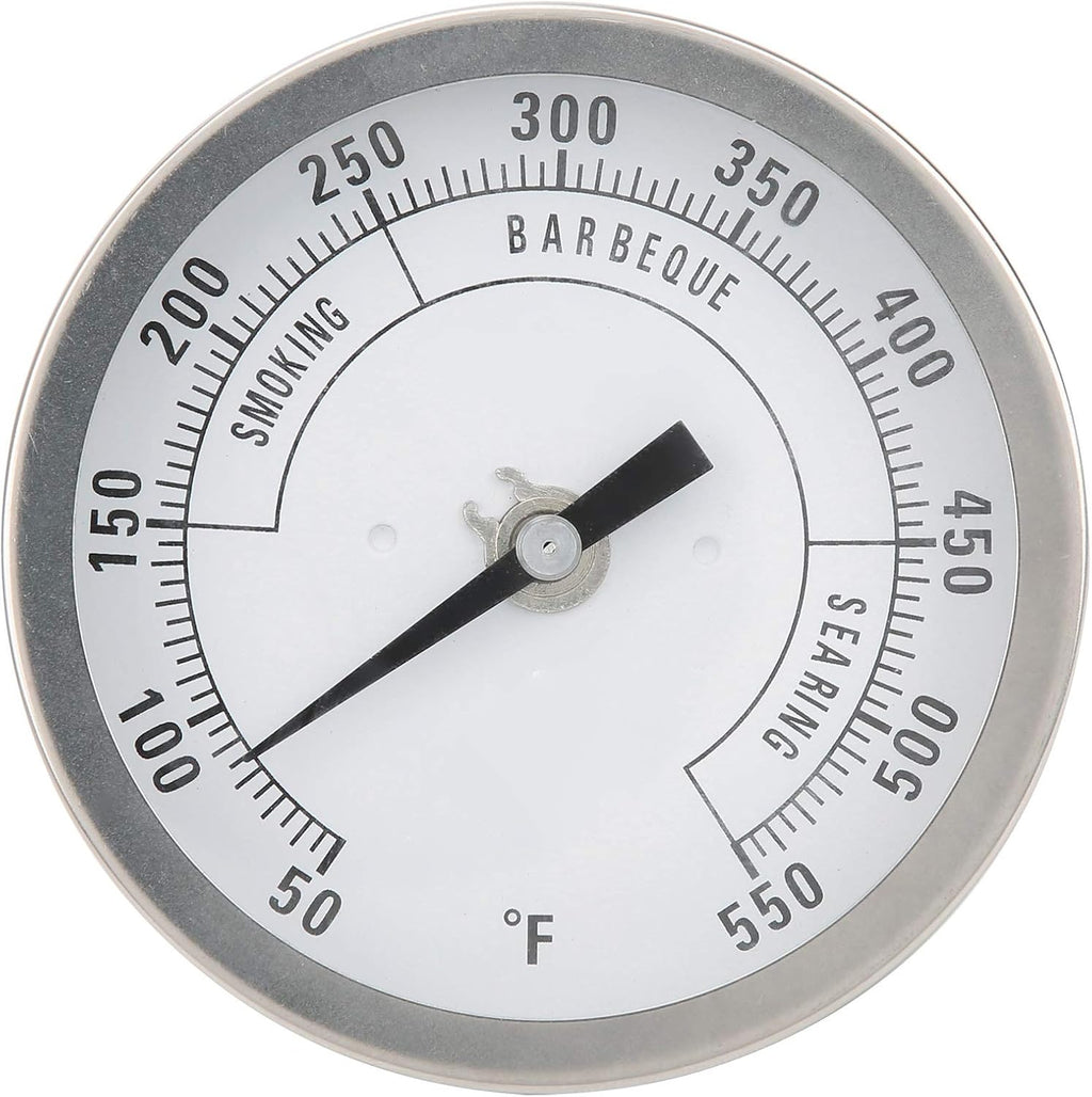 Oven Thermometer 50-550℉, 3in Adjustable NPT 1/2in Stainless Steel Pointer Thermometer, Large Dial Thermometer Gauge for Barbecue Grill Oven