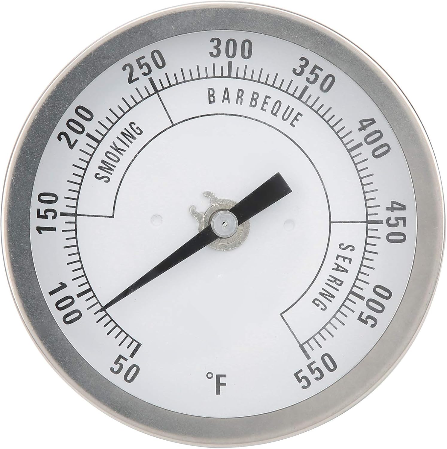 Oven Thermometer 50-550℉, 3in Adjustable NPT 1/2in Stainless Steel Pointer Thermometer, Large Dial Thermometer Gauge for Barbecue Grill Oven