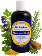 Dr. Singha's Mustard Rub, Original Ayurvedic Relaxing, Purifying, and Energizing Massage Oil - Made in USA, 6 oz