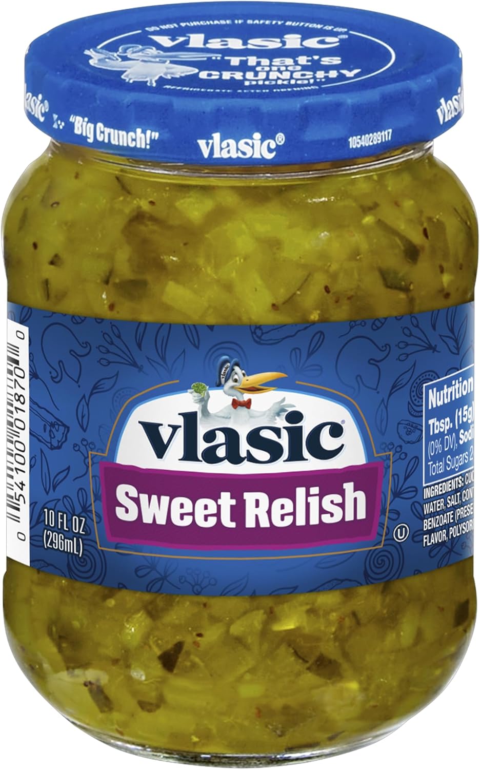 Vlasic Sweet Relish, Keto Friendly, 10 FL OZ