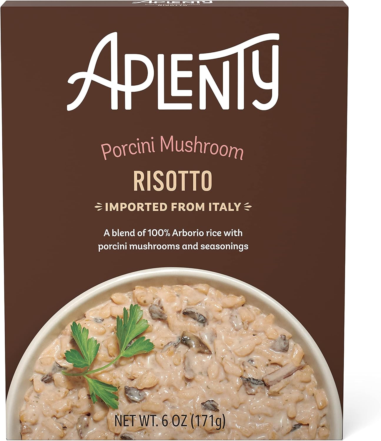 Amazon Brand - Aplenty, Porcini Mushroom Risotto, 6 oz