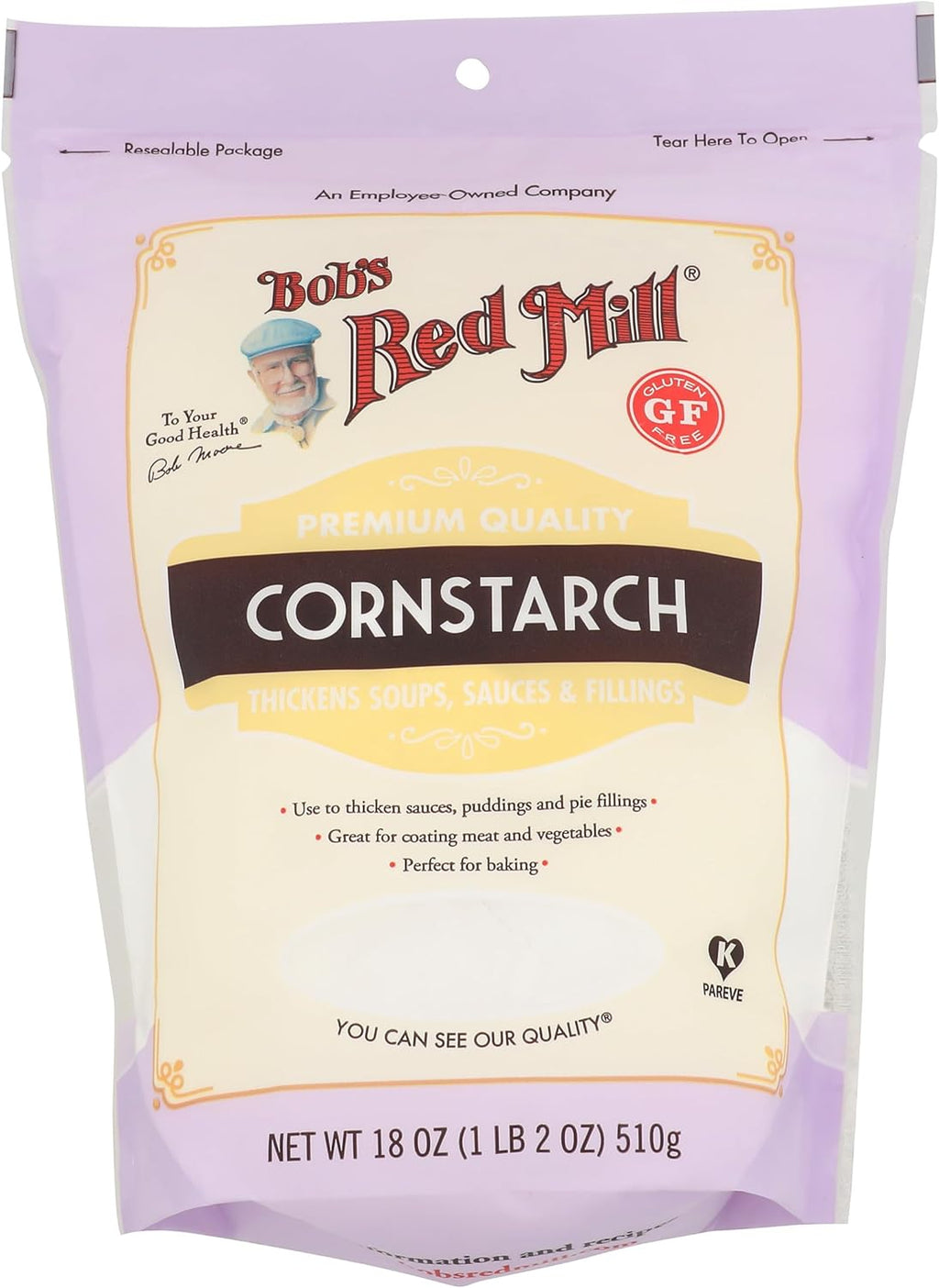 Bob's Red Mill Corn Starch, 18oz (Pack of 1) - Gluten Free, Vegan, Kosher