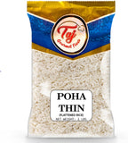 TAJ Poha Flattened Rice, Poha Thin Cut, Powa, 2-Pounds
