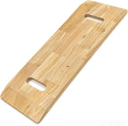 Blue Jay Wooden Transfer Board for Wheelchair Transfers - 32" Heavy Duty Slide Board with Handles - 10" x 32" Patient Assist Device for Car, Bed, Chair & Seniors - Smooth Surface & Tapered Ends