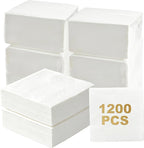 1200 Count Cocktail Napkins, 2-Ply White Beverage Napkins Disposable, 4.5 x 4.5 Inch Folded Paper Napkins Bulk for Wedding, Bar, Dinner, Dessert, Party and Everyday Use