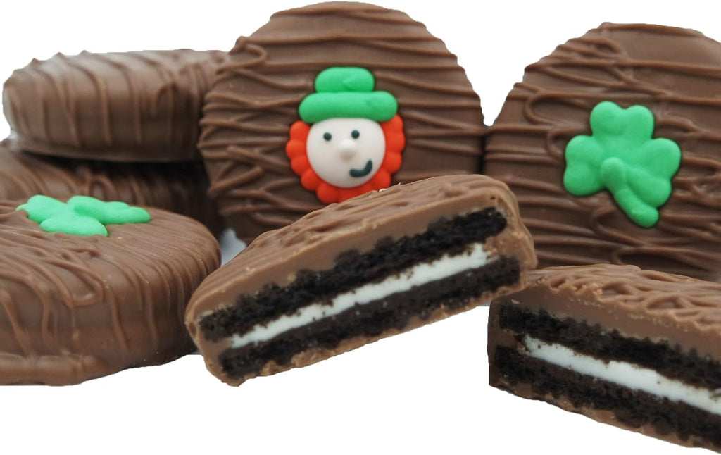 Philadelphia Candies Milk Chocolate Covered Sandwich Cookies, St. Patrick's Day Gift Net Wt 8 oz