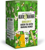 Heath & Heather Organic Green Tea & Manuka Honey (Pack of 3)