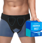 Hernia Belt for Men and Women, Hernia Support Truss for Single/Double Inguinal, Adjustable Waist Strap with 2 Removable Compression Pads, Black