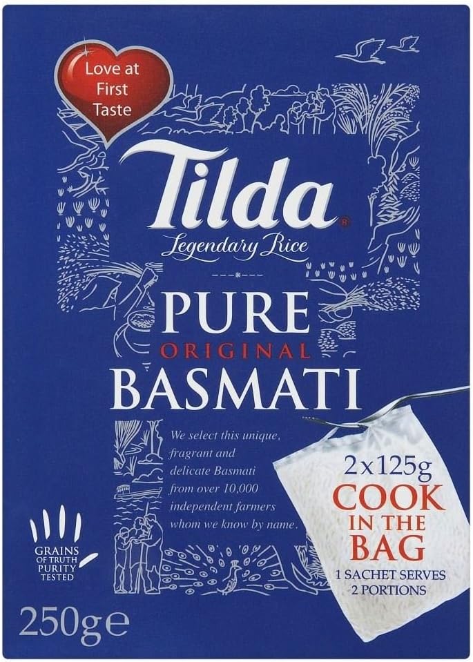 Tilda Pure Basmati Cook in the Bag Rice (2x125g)
