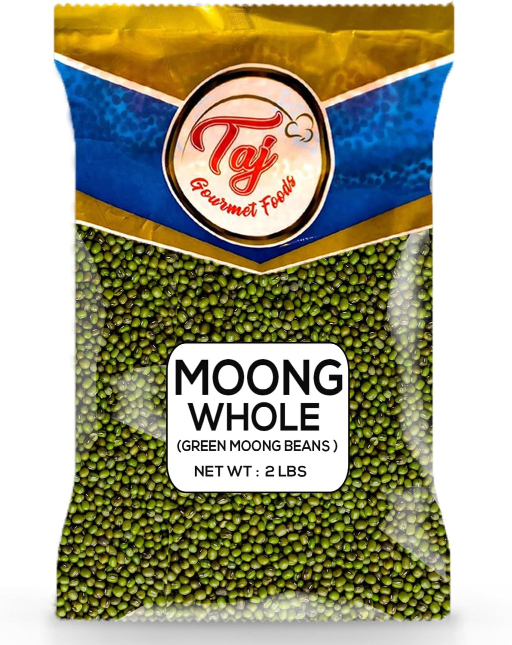 TAJ Moong Whole 2-Pounds (Sprout Ready) Whole Mung Beans