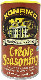 Konriko - Creole Seasoning 6 oz - Wheat Free - Gluten Free - No MSG