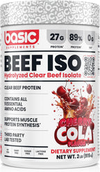 BASIC SUPPLEMENTS Hydrolyzed Clear Beef Isolate Protein Powder, 27g Protein, 9 Essential Amino Acids, Fat-Free, Dairy-Free, Sugar-Free, Latose-Free, Supports Muscle Protein Synthesis