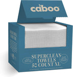 Caboo Tree Free Disposable Face Towels – 50 Soft, Lint-Free Towels | Extra-Large 10x11.5” | Gentle Alternative to Makeup Wipes & Washcloths