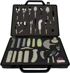 Homecraft 59667 Kings Assessment Kit, Set of Adaptive Utensils with Built Up Handles & Good Grips, Interchangeable Silverware & Handles, Eating & Feeding Evaluation Kit