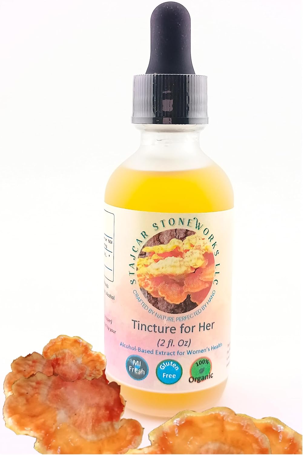 Women's Wellness Mushroom Tincture - Laetiporus (Chicken of The Woods) Extract - Liquid Herbal Supplement for Women