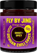 FLYBYJING Sweet + Spicy Sichuan Chili Sauce: Premium Sweet Chili Oil for Drizzling, Stir Fry & Marinades - Tangy, Savory, Vegan Hot Sauce - Good on Noodles, Dumplings, Eggs & More, 6oz (Pack of 1)
