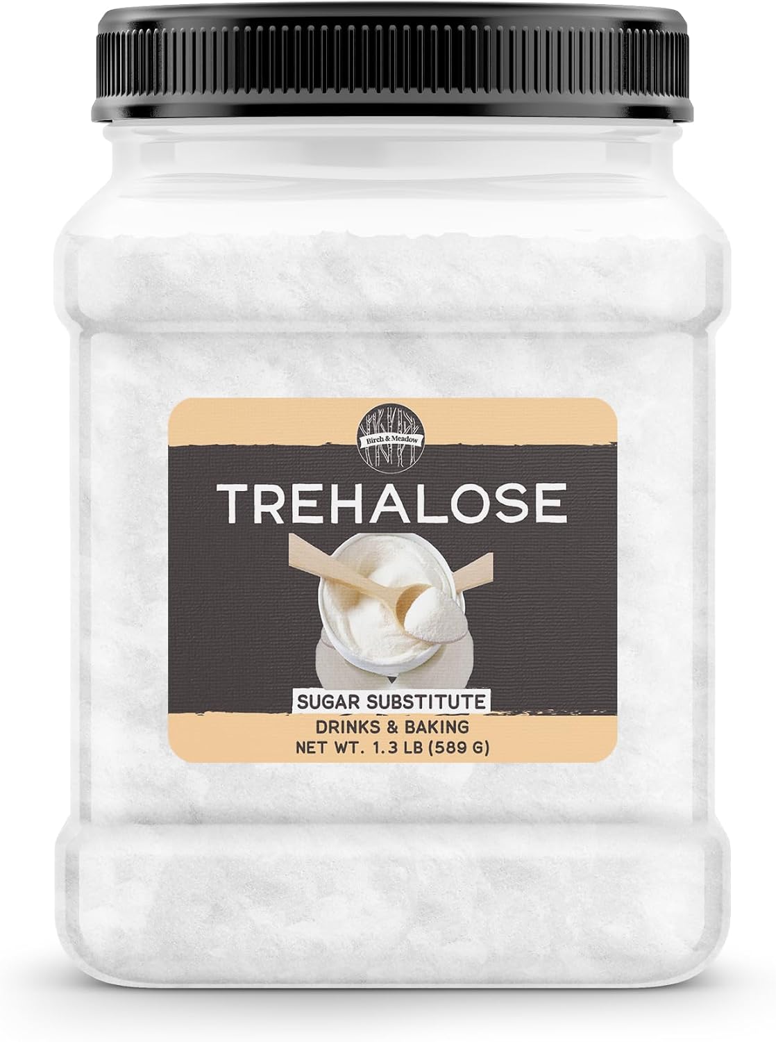 Birch & Meadow Trehalose Powder, 1.3 lb, Sugar Substitute, Baking & Drinks, Alternative Sweetener