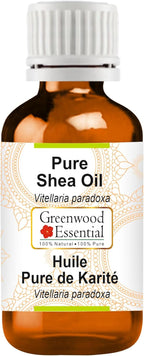 Greenwood Essential Shea Oil (Vitellaria paradoxa) | Infused | Pure | Non-Sticky | Lightweight | Rich Texture | For Skin & Hair Routines | Men & Women | 15ml (0.50 oz)