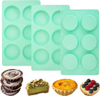 Zorazio 3Pack Mini Tart Pan Silicone, Mini Quiche Pans 3Inch,Non-stick Pie Pans, Egg Tart Mold for Pies, Quiches, Mousse Cakes, Dessert Baking