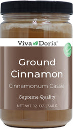 Viva Doria Ground Cinnamon Powder, 12 oz (340g) | Ideal for Baking, Cooking, Pies, Tea & Coffee