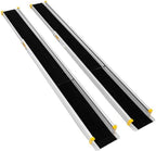 Goplus Wheelchair Ramp, Adjustable Portable Aluminum Ramps with Non-Skid Surface for Home Steps Stairs Doorways, 4' / 6'/ 7' Telescopic Handicap Ramp 600 LBS Capacity (4' to 7')