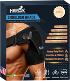 Shoulder Brace for Men & Women - Adjustable Shoulder Compression Sleeve with Y-shaped Compression Strap - Medium Shoulder Support & Pain Relief - Universal for left & Right Shoulders, S