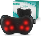 VOYOR-HEALTH Shiatsu Neck and Back Massager with Heat - 3D Kneading Deep Tissue Massage Pillow for Lower Back, Shoulder, Calf, Foot, Use at Home, Car, Office YZ100