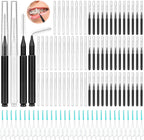 Lezmarket 300PCS Interdental Brushes for Braces, Soft and Bendable Dental Brush for Orthodontic Braces, Braces Cleaner Brush Tooth Pick Teeth Flossers Brushes for Teeth (White and Black)