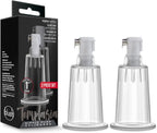 Blush Novelties Temptasia Nipple Pumping Cylinders - Set of 2-1 Inch Wide - Nterchange Compatible Replacement Upgrade for All Temptasia Nipple Pumps Sex Sexual Enhancing Toy for Women - Clear