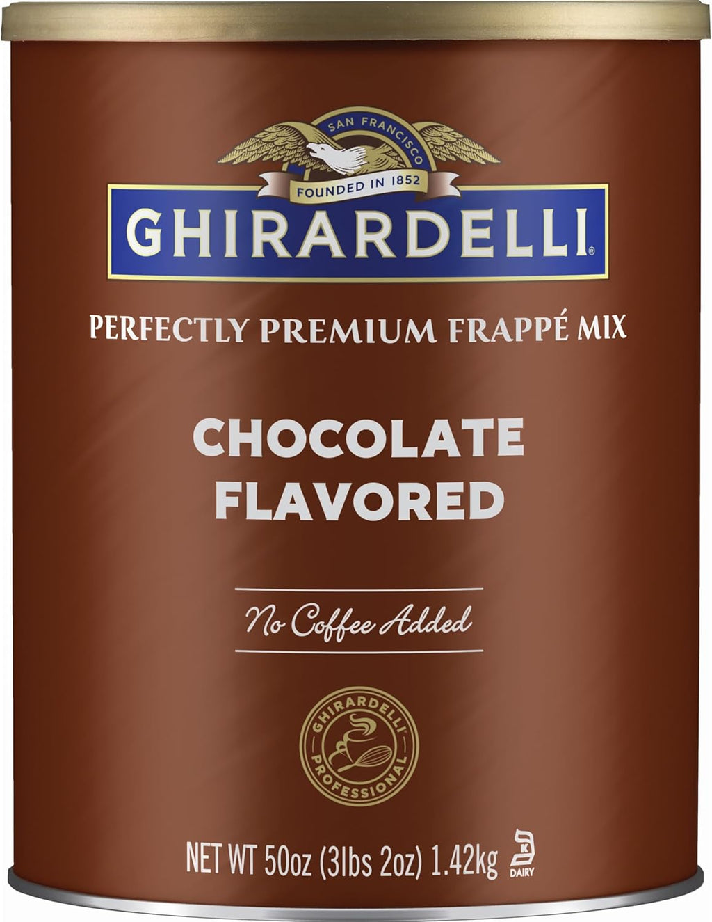 Ghirardelli Chocolate Frappe, Double Chocolate, 50-Ounce Can