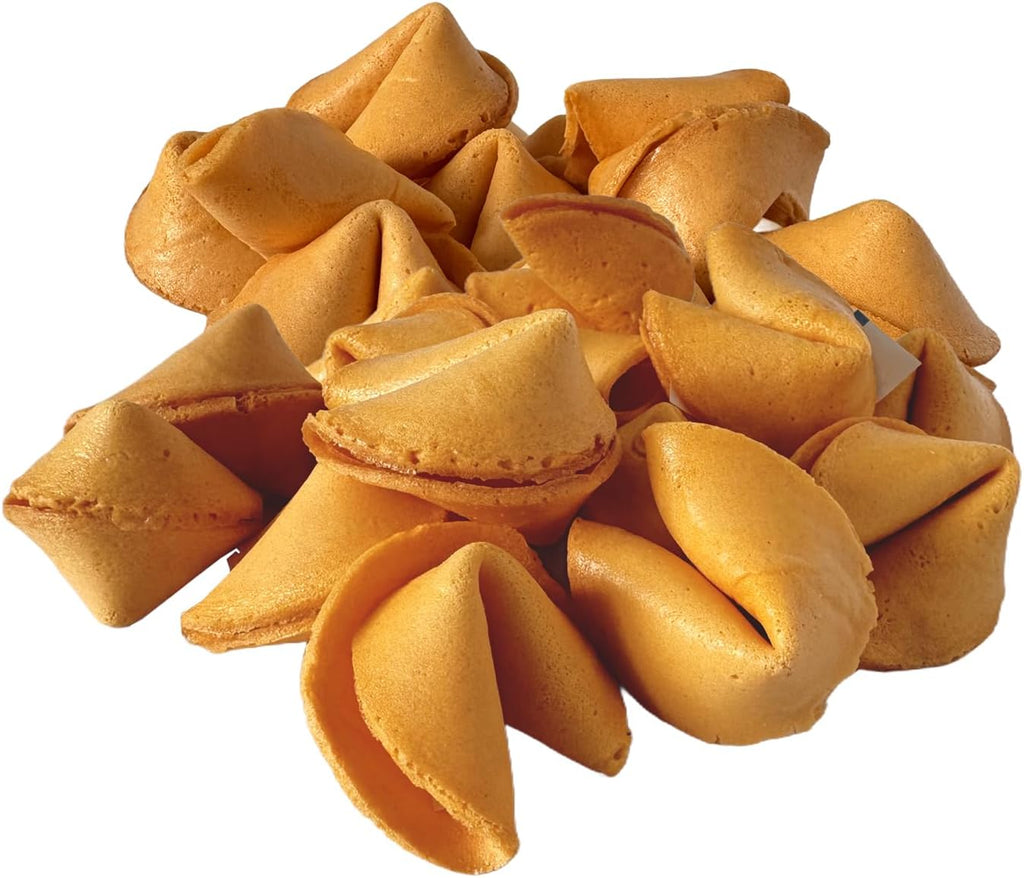 52USA Fortune Cookies, Vanilla Flavor, 25 Count Fortune Cookies Individually Wrapped Bulk, Premium USA Made, Fresh Crisp Cookies 4oz, Party & Valentine Favors, Kids Treats, Chinese New Year Snacks