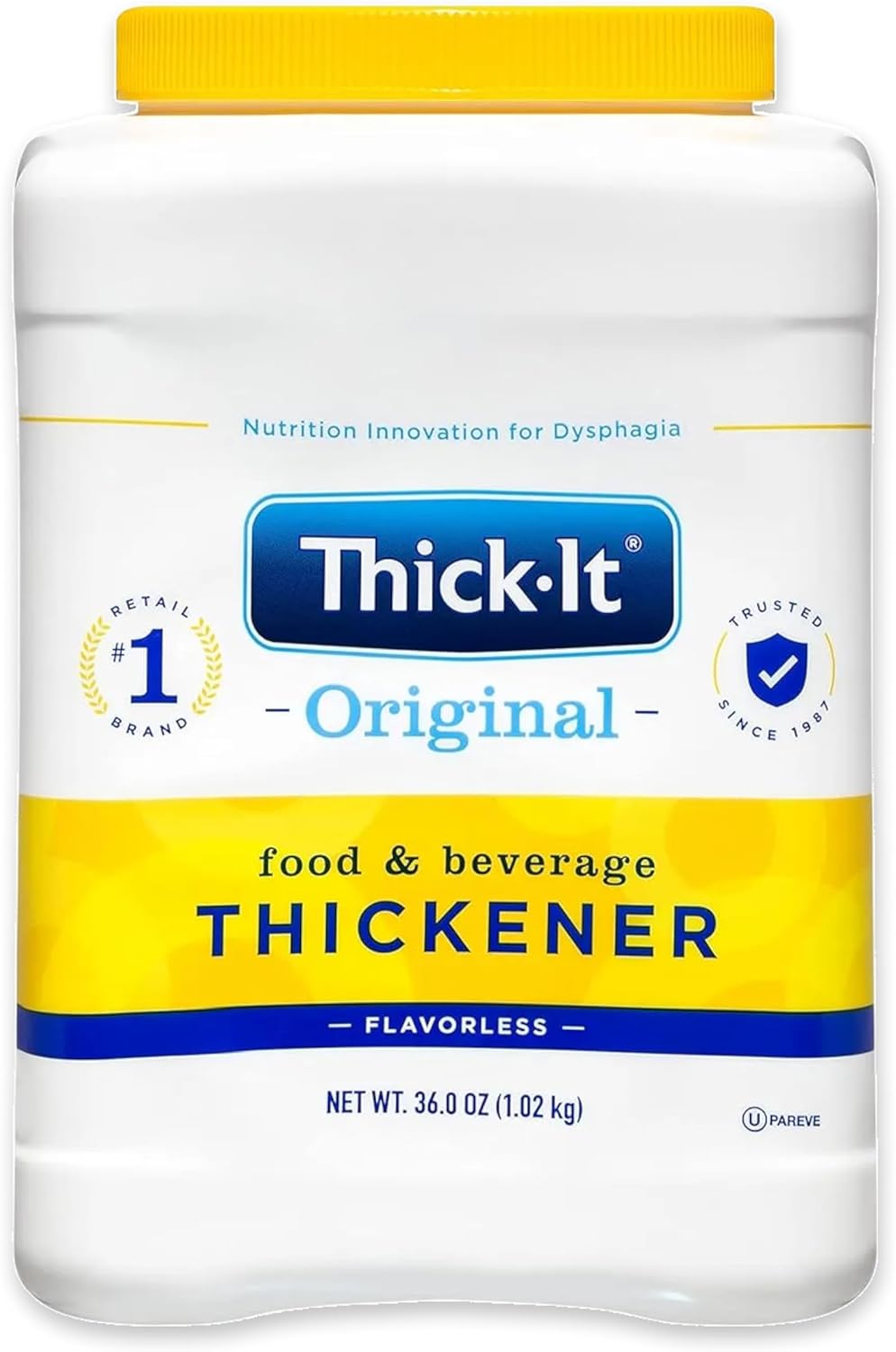 Thick-It Original Food & Beverage Thickener, Flavorless Powder for Dysphagia (IDDSI), Digestible Swallowing Aid, Easy-to-Mix & Instant Dissolve, Used in Hot & Cold Food, 10 oz Canister