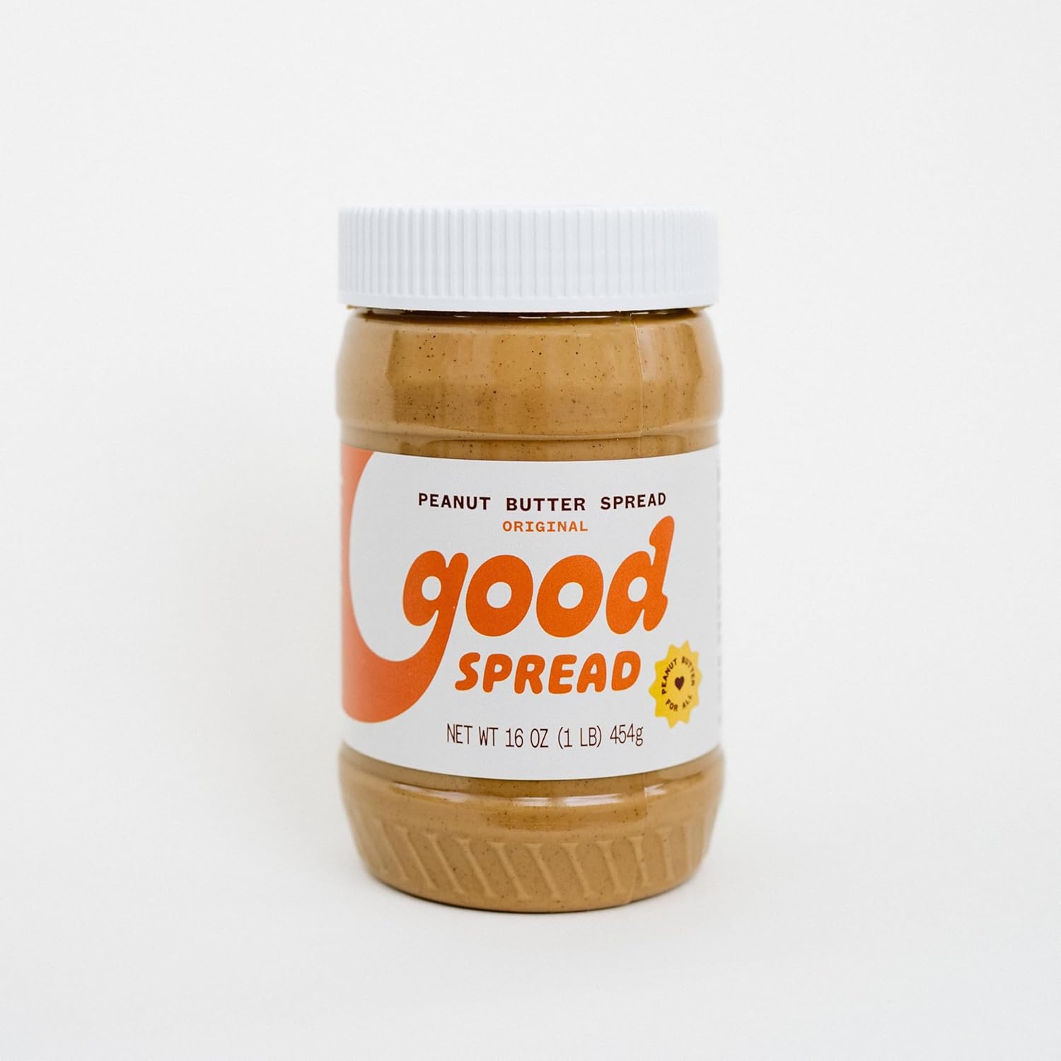 2-Jar Box of Good Spread Natural No-Stir Creamy Peanut Butter, Two 16 oz Jars (32 oz)