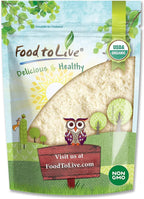 Food to Live Organic Almond Flour, 2 Pounds – Extra Fine Blanched Prime Meal, Non-GMO, Low Carb, Culinary Grade, Kosher, Keto, Paleo and Vegan Super Powder, Bulk