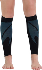 CompressionZ Calf Compression Sleeves for Men & Women | Running Shin Splint Support - Footless Socks Varicose Pain Relief