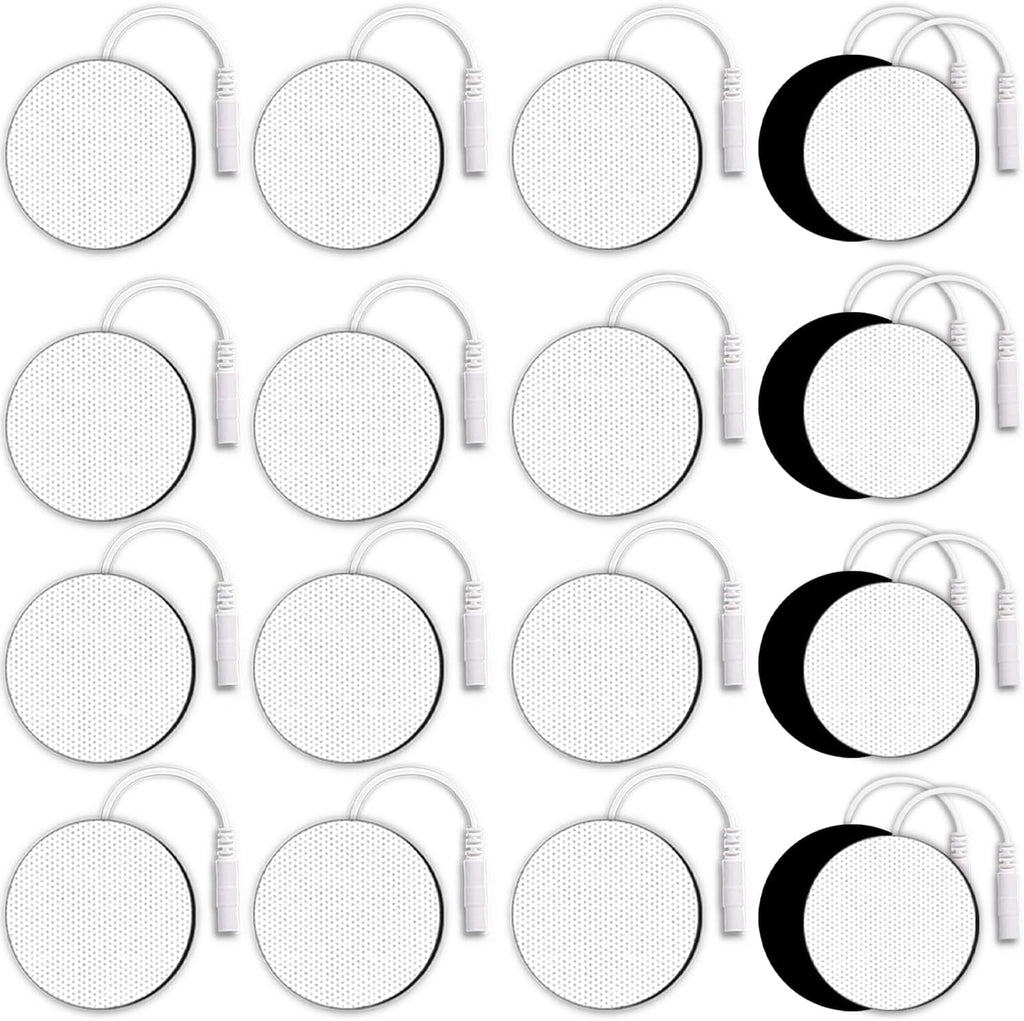 SM Electrodes TENS Unit Electrode Pads, TENS Unit Pads, TENS Unit Replacement Pads, TENS Pads, Adhesive Electrodes Pads for TENS Unit, 20PCS 2X2''Round SM Electrodes, Compatible with TENS 7000