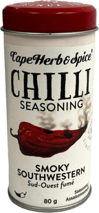Cape Herb & Spice Chipotle Chilli Smoky Southwestern Seasoning, 2.8oz (80g), Product of South Africa