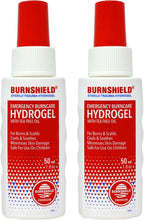 Burnshield Sterile Trauma Fire Burn Hydrogel Spray Bottle - 1.8 oz - 2 Pack