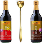 HongKong Premium Light Soy Sauce 16.9 fl. Ounce 500ml And Premium Dark Soy Sauce 16.9 fl. Ounce 500ml LIJINJI李锦记