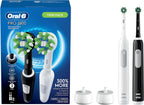 Oral-B Pro 1000 CrossAction Electric Toothbrush, Black and White, 2 Count