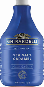 Ghirardelli Chocolate Company Sea Salt Caramel Sauce Pump Bottle, 87.3 oz