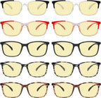 Eyekepper 10-pack Blue Light Block Glasses Women - Fashion Computer Reading Glasses Yellow Tinted +1.00