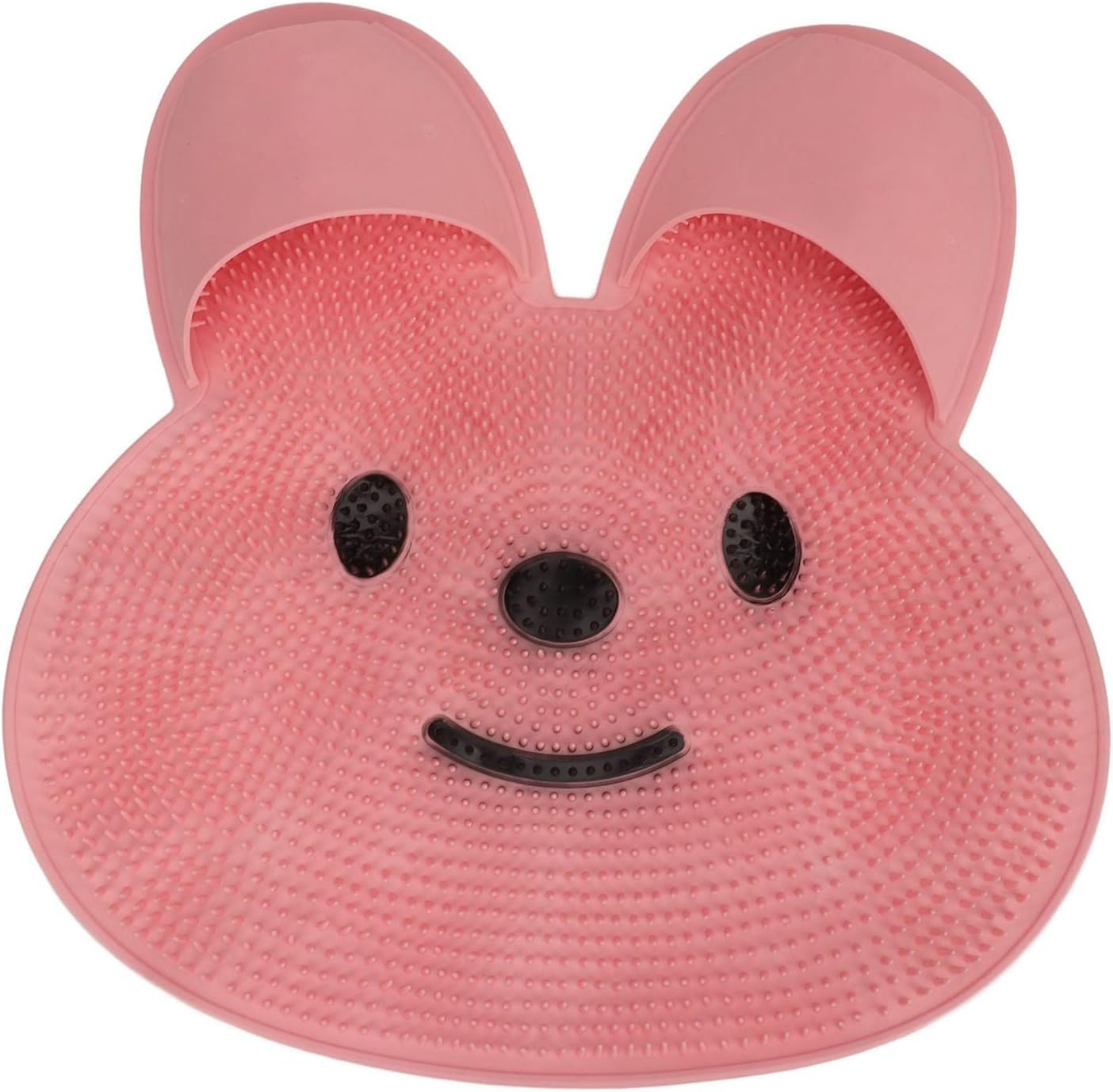 ANGGREK Shower Foot Cleaner Pad, Relieve Fatigue Silicone Bump Design Easy to Clean Shower Foot Massager Mat for Home (Rose)