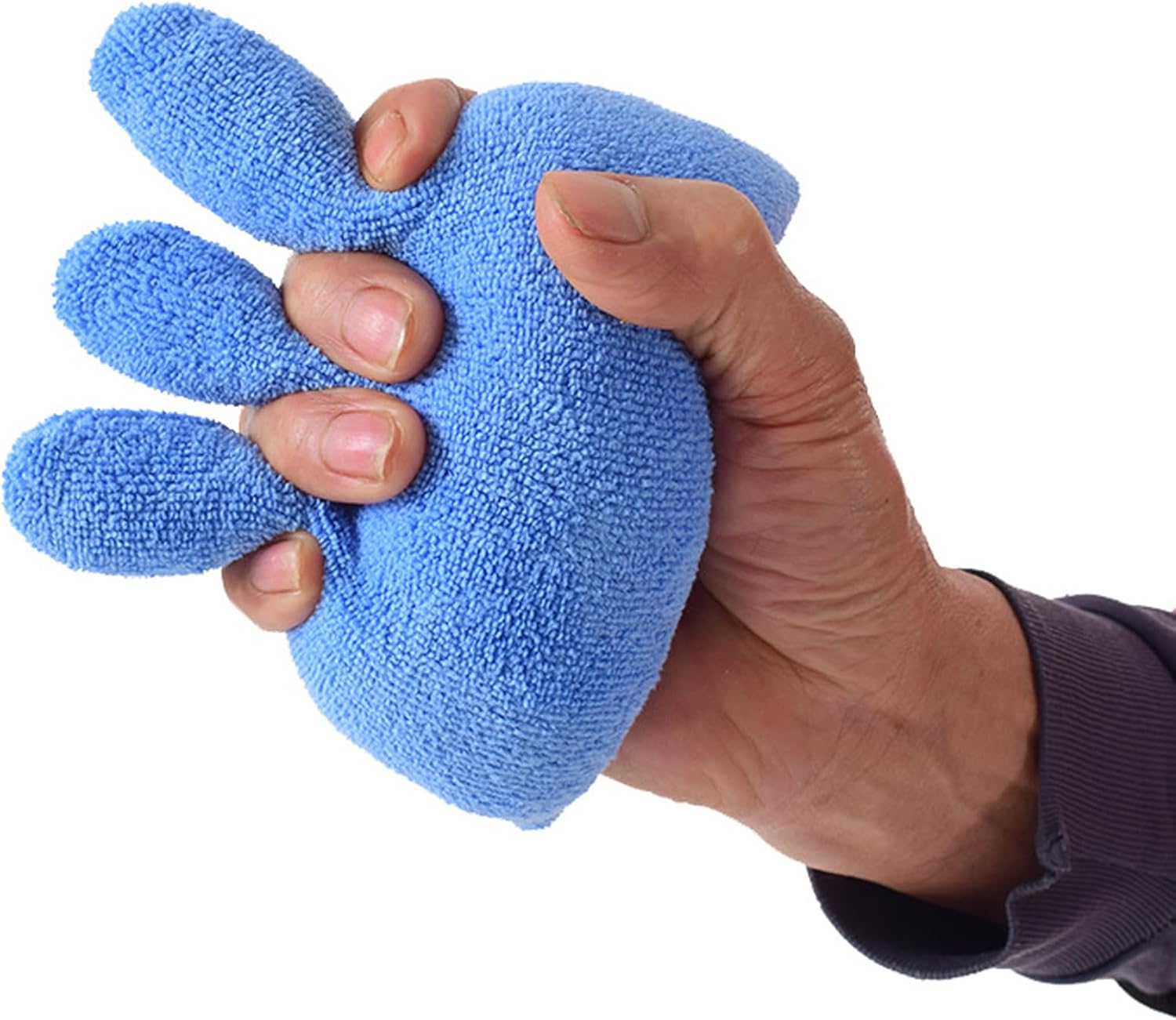 Finger Contracture Grips Cushion, Cone with Finger Separator Hand Grip Patients Palm Grips, Hand Contracture Cushions with Elastic Band, Anti Stick Hand Finger Aid Protector for Bedridden Elderly Care