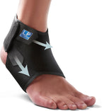 LP SUPPORT 768CN Ankle Stabilizar Brace - Achilles Tendon Strap for Tendonitis, Sprains, Strains Pain Relief and Recovery - Ankle Support for Women and Men - (Black, L, 1pcs)
