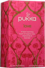 Pukka Organic Herbal Tea - Love - Rose Chamomile and Lavender - 0.8 oz - 20 Count
